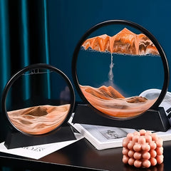 3D Quicksand Painting Hourglass Ornaments - Desktop Decorations - Love Theme