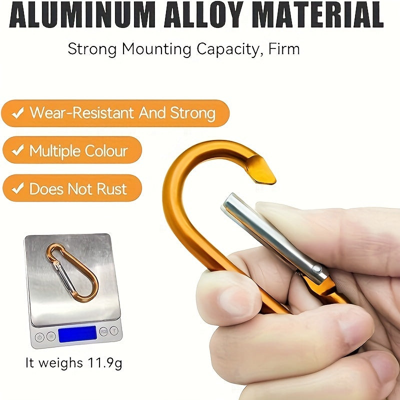 5pcs Locking Buckle Clip Metal Keychain Hook for Hammock Keychain
