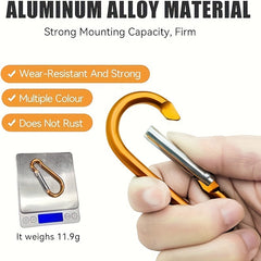 5pcs Locking Buckle Clip Metal Keychain Hook for Hammock Keychain