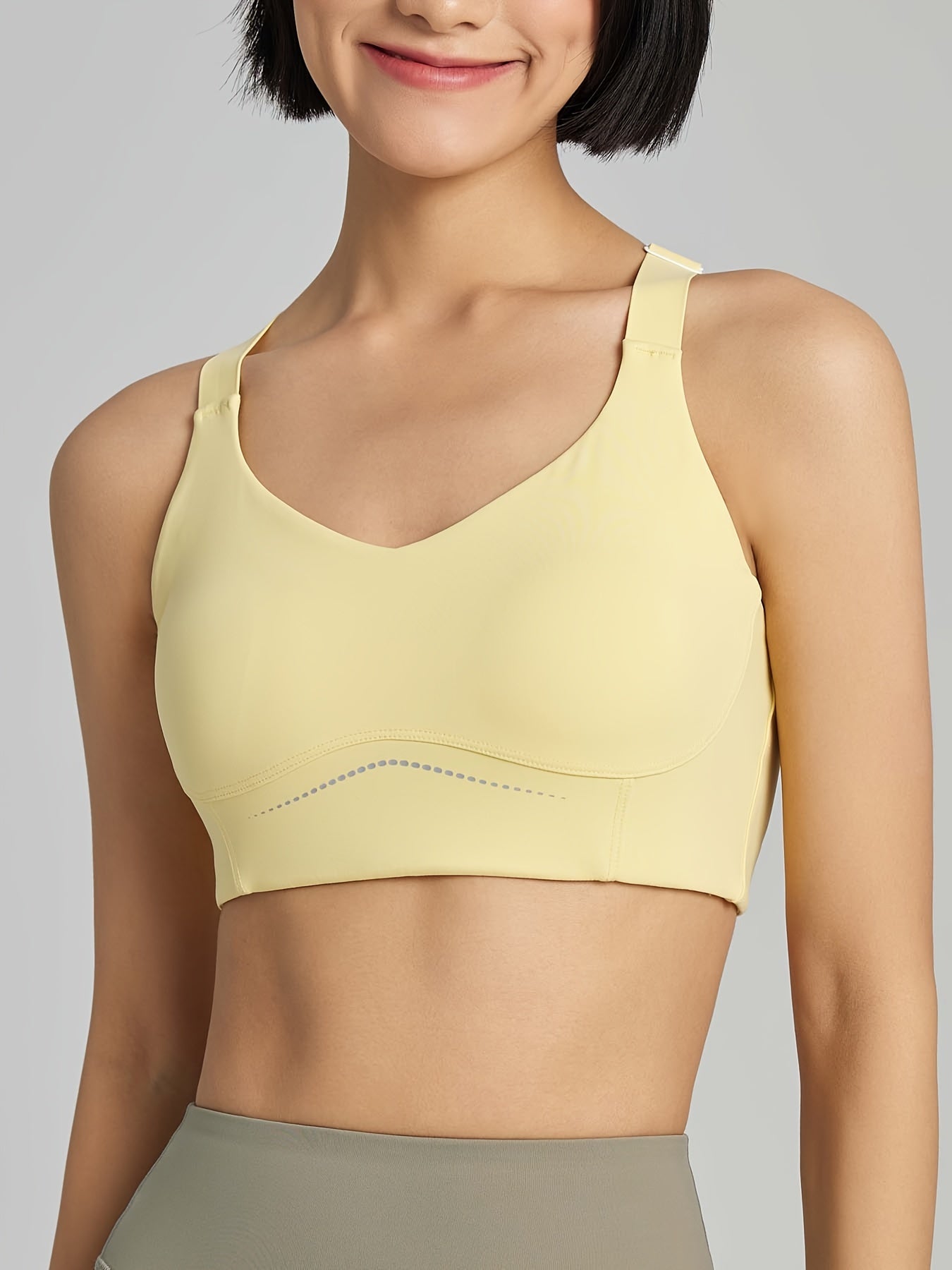Criss Cross Backless Sports Bra Push Up Yoga Tank Top