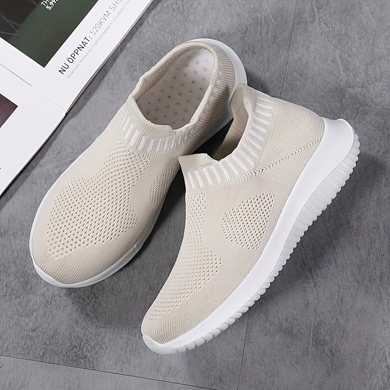 Women's Slip on Sock Sneakers Lightweight Breathable Flat Shoes