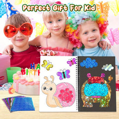 Foil Craft Animal DIY Art Kit - Creative No Mess Art Fun Set for Kids