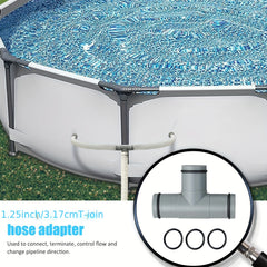 2 Pack 32mm Hose Parts for Inflatable Pool - PP Material Pipe Accessories