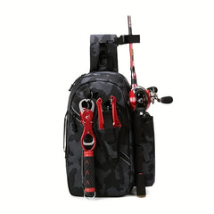 Waterproof Fishing Tackle Storage Bag Sling Backpack