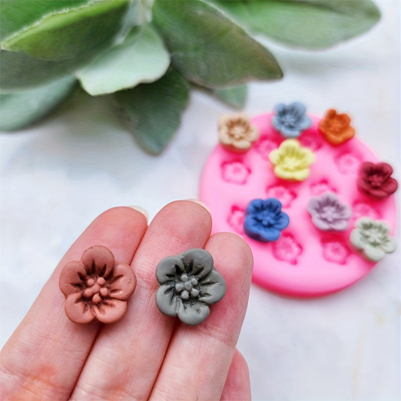 6inch Polymer Clay Flower Pendant Earrings Silicone Mold