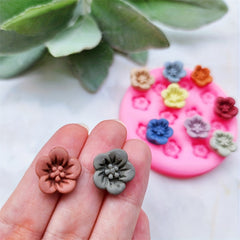 6inch Polymer Clay Flower Pendant Earrings Silicone Mold