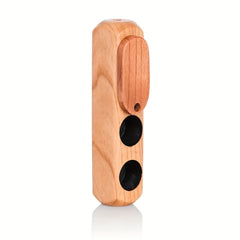 Portable Wood Cigarette Case Double Hole Double Hole With Storage