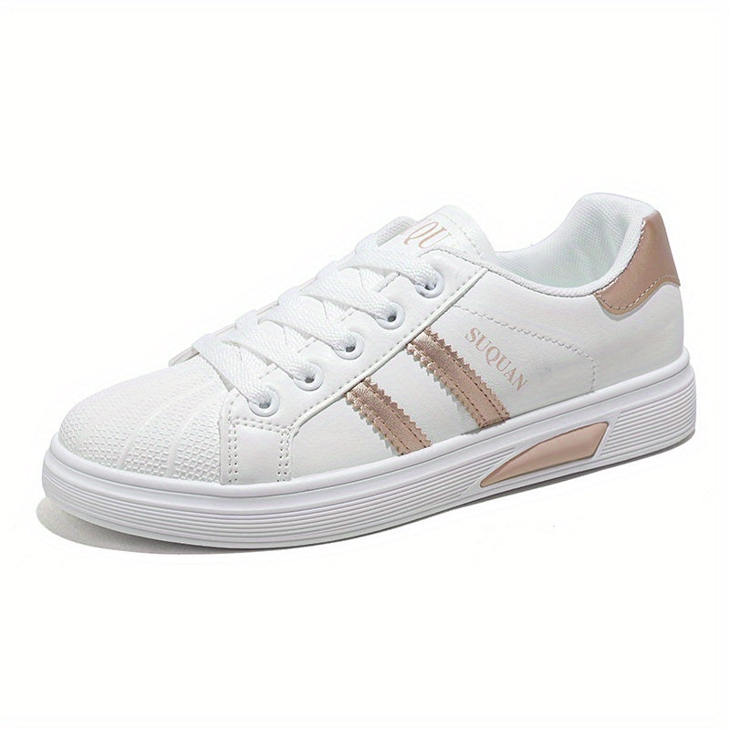 Women's Casual Lace Up Low Top Skate Shoes