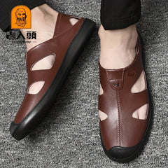 Men's Lightweight Hollow Out Slip On Sandals Non Slip Dress Shoes
