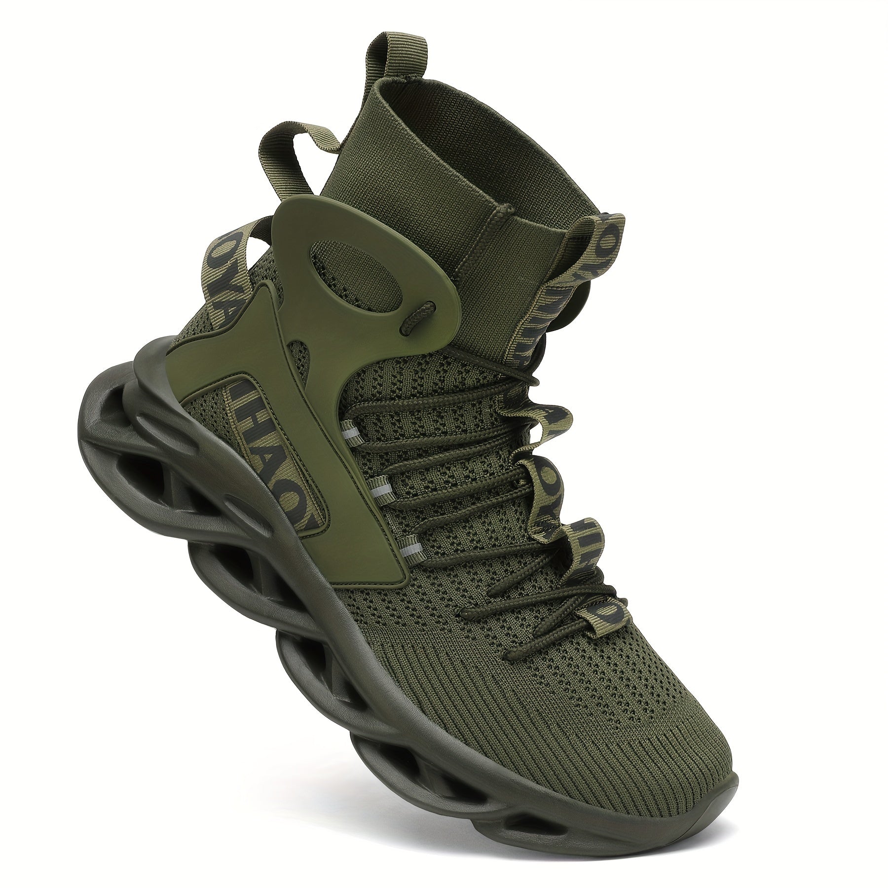 Men's High Top Blade Sneakers for Jogging Tennis Gym
