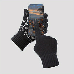 Warm Knitted Touch Screen Gloves Windproof Motorcycle Gloves