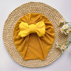 Elastic Bow Turban for Baby Girls