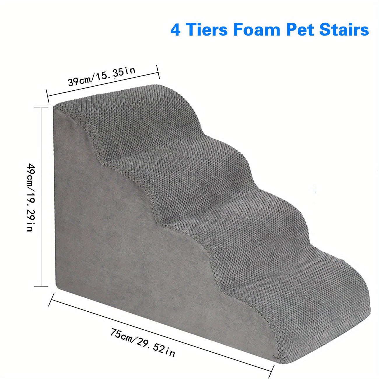 Pet Stairs 3 4 5 Steps Dog Stairs Ramps For Bed Non Slip Pet Steps