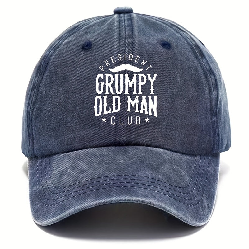 Vintage Distressed Letter Baseball Cap