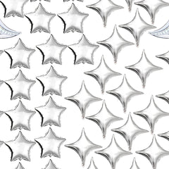 42Pcs Moon & Star Foil Balloons for Graduation Baby Shower Wedding