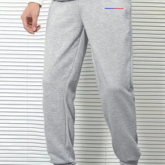 Colorful Line Print Men's Drawstring Sweatpants Casual Jogger Pants