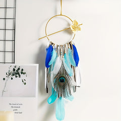 Bohemia Dream Catcher Feather Hanging With Star Home Decoration