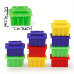 30pcs Stackable Small House Chess Game Building Toy