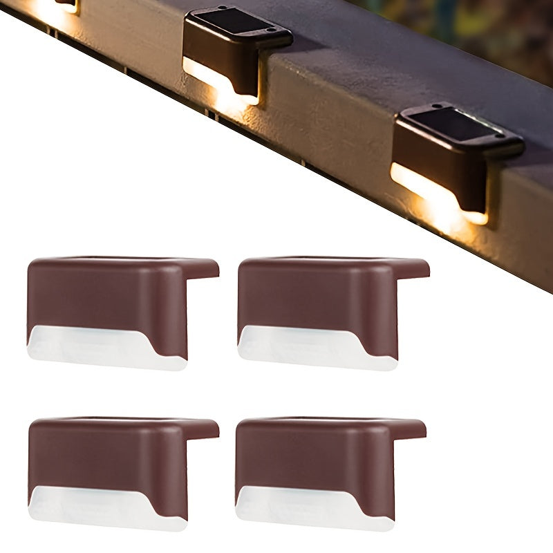Solar Deck Lights Outdoor LED Waterproof Solar Fence Lights