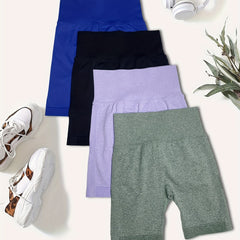Seamless Yoga Shorts High Stretch Sports Shorts