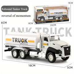 1:32 Excavator and Truck Playset w/ Accessories, Orange Aluminum Alloy Toy