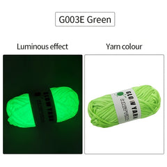 Luminous Knitting Crochet Yarn Set 45m - DIY Scarves Blankets Hats Clothes