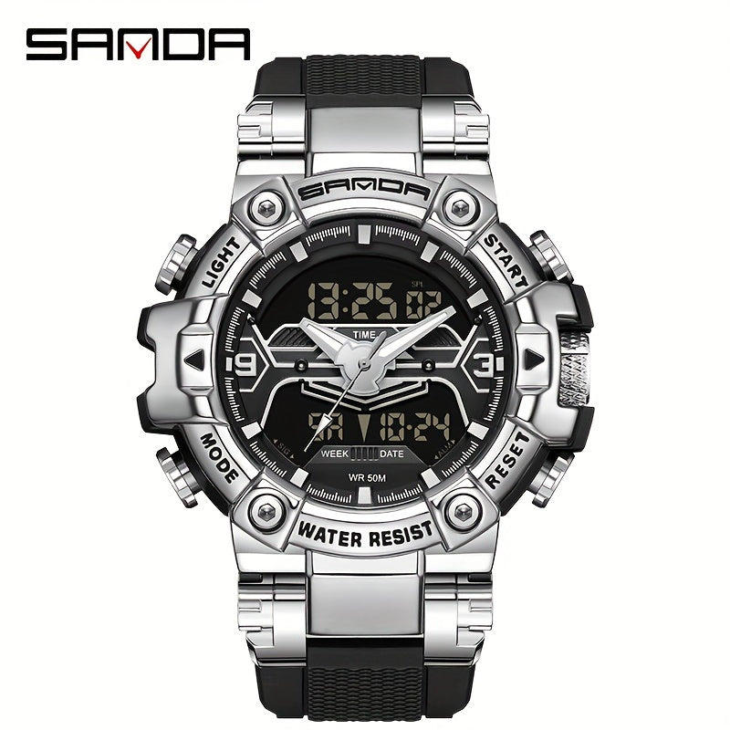 SANDA Metal Racing Waterproof Watch for Boy
