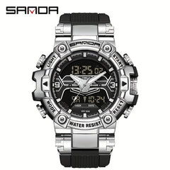 SANDA Metal Racing Waterproof Watch for Boy