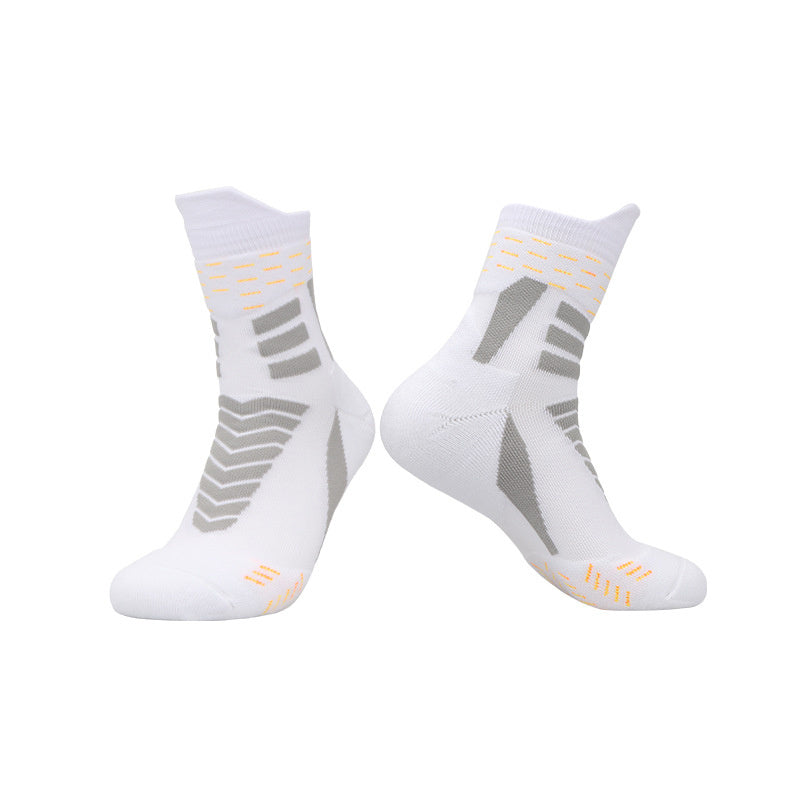 Men's Athletic Crew Socks Moisture Wicking Sports Soccer Basketball Running