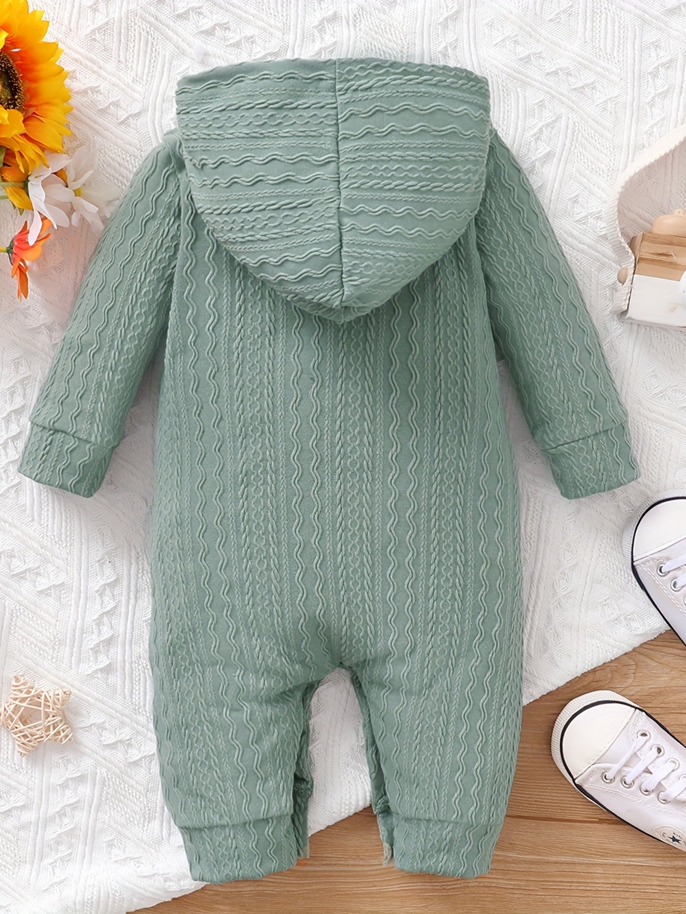 Baby Girls Daddys Girl Hooded Romper Jumpsuit