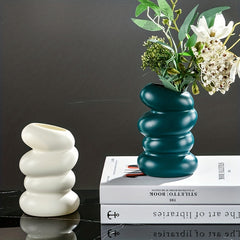 Nordic Style Spiral Vase Creative Flower Arrangement Container