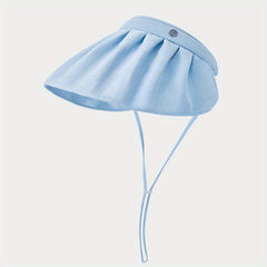 Women Ruched Detail Sun Protection Visor Hat for Spring & Summer