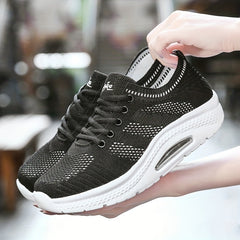 Women's Air Cushion Platform Sneakers Comfortable Running Shoes