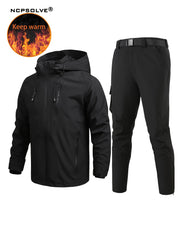 Men's Hooded Waterproof Trekking Outfits for Outdoor Hiking