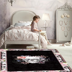 Halloween Skull Printed Carpet 80x119