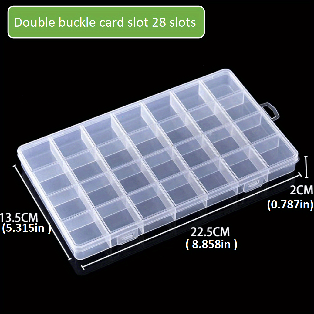 Transparent Plastic Mesh Storage Box Container Beads Jewelry Storage Box