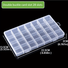 Transparent Plastic Mesh Storage Box Container Beads Jewelry Storage Box