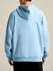 Japanese Characters & Car Print Hoodie for Men