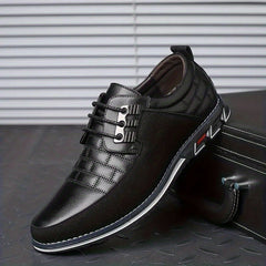 Men's Plaid Smart Casual Oxford Dress Shoes Lace-up Formal Oxford Shoes