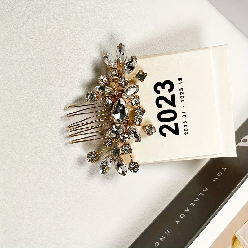 Bridal Crystal Hair Comb Head Jewelry Insert Comb Wedding Hair Accessories