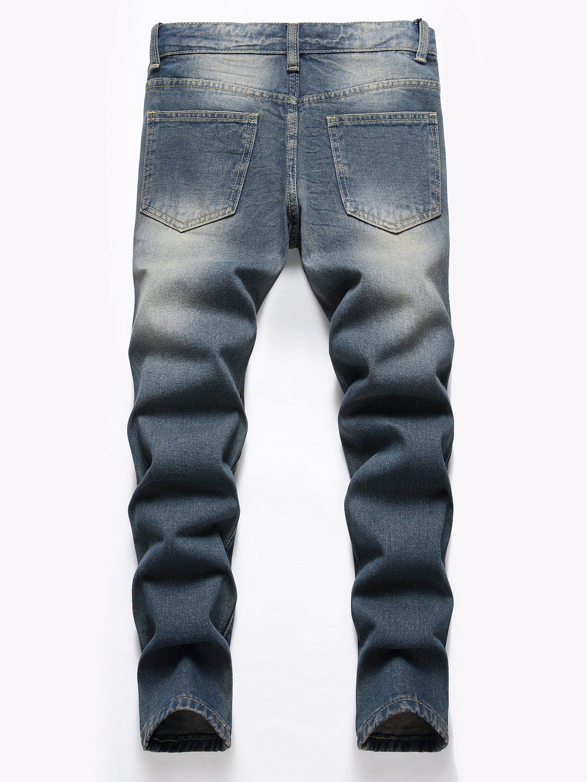 Boys Ripped Jeans Denim Pants Straight Cut Jeans For Spring And Autumn