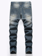 Boys Ripped Jeans Denim Pants Straight Cut Jeans For Spring And Autumn