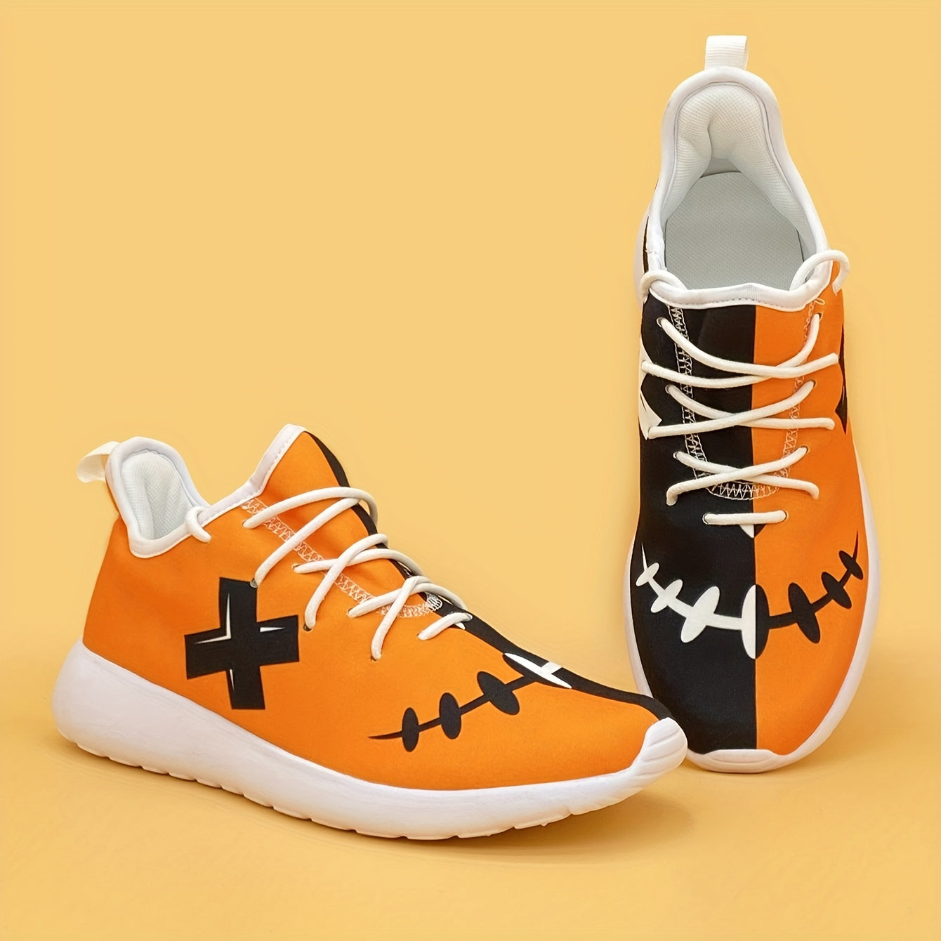 Ghost Face Print High Top Sneakers