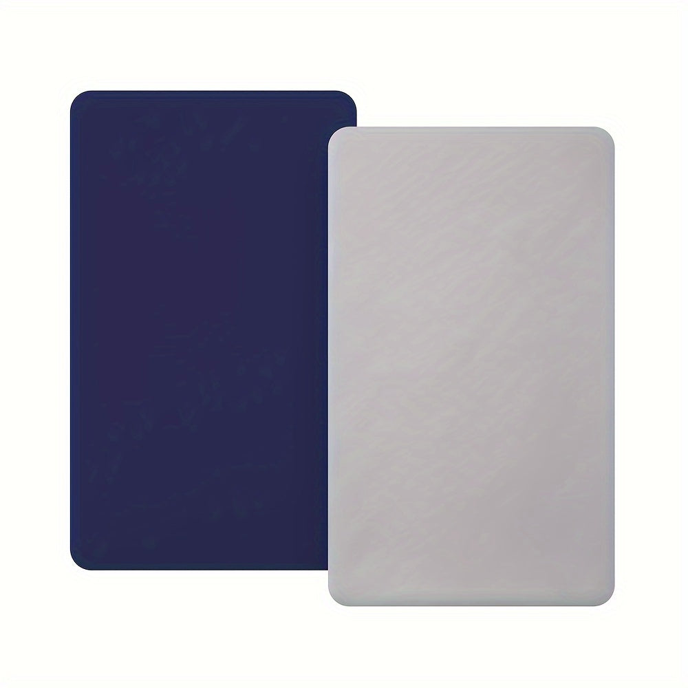 Navy Fitted Crib Sheet for Kids, Soft Polyester Mattress Protector