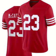 Men's Breathable Rugby Jersey Active V Neck Short Sleeve Shirt