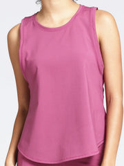 Activewear Sleeveless Yoga Knot Back Tank Top