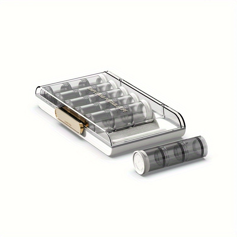 1PC Transparent Divided Jewelry Storage Box Portable Earrings Necklace Organizer