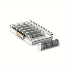 1PC Transparent Divided Jewelry Storage Box Portable Earrings Necklace Organizer