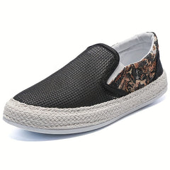 Men's Slip On Canvas Shoes Casual Flats For Walking Jogging
