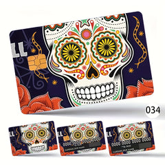 4pcs Credit Card Stickers Scratch Resistant Wave Card Protective Cover
